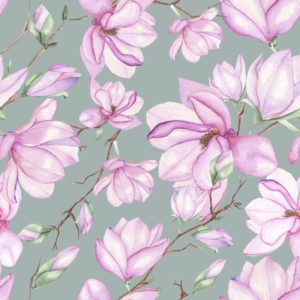 Magnolia floral pattern